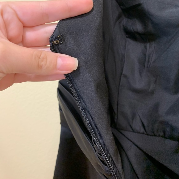 David’s Bridal sleeveless black satin dress - Picture 11 of 16